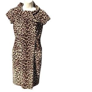 Etcetera Animal Print Pin Up Dress